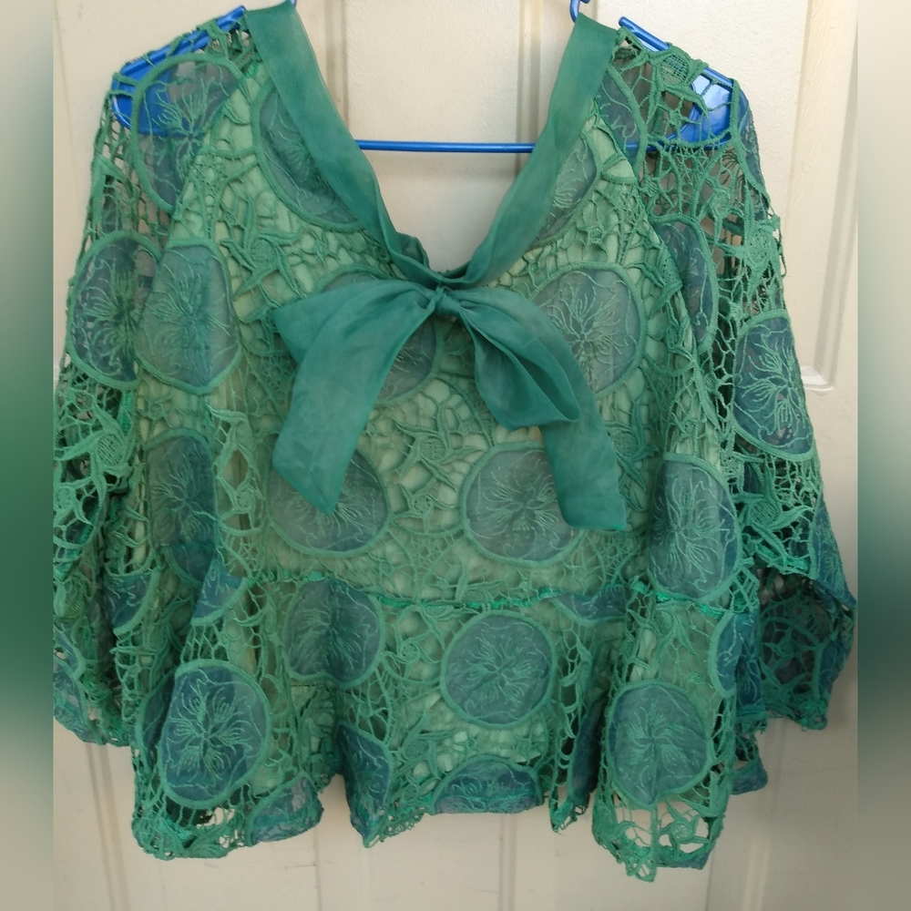 Beautiful Green lace blouse
